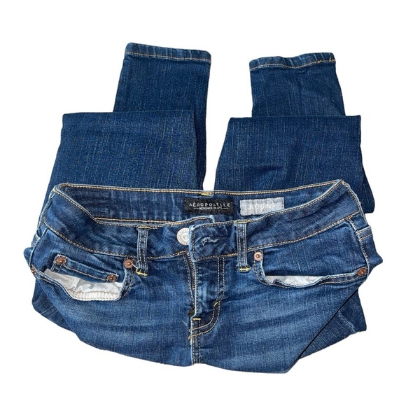 Aeropostale Women’s Dark Denim Skinny Jeans | Size 2 Short | Great Condition - Picture 7 of 8